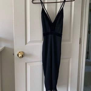 Privy Black mesh dress